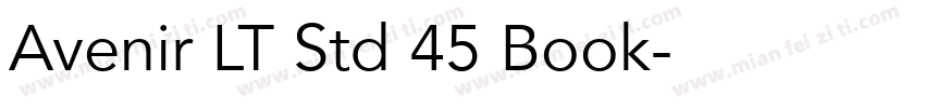 Avenir LT Std 45 Book字体转换